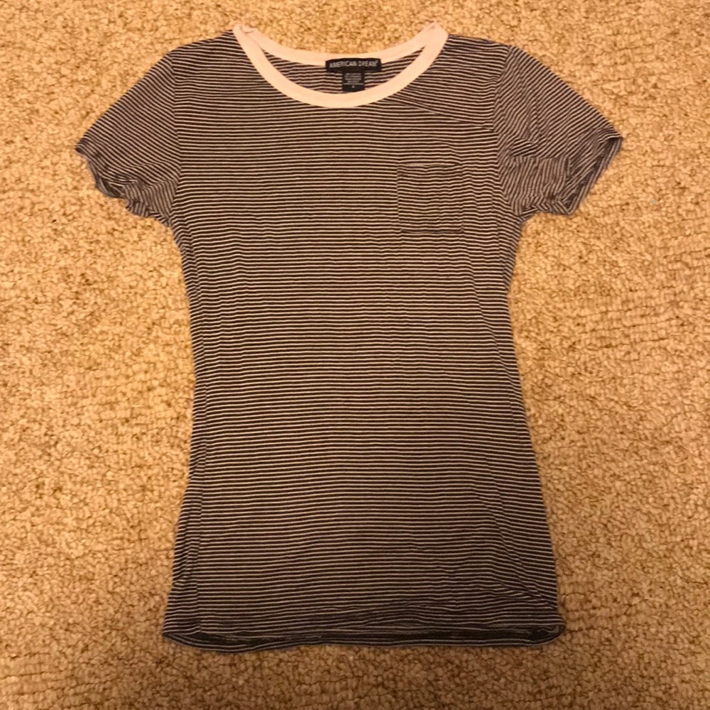 Striped Form Fitting Shirt